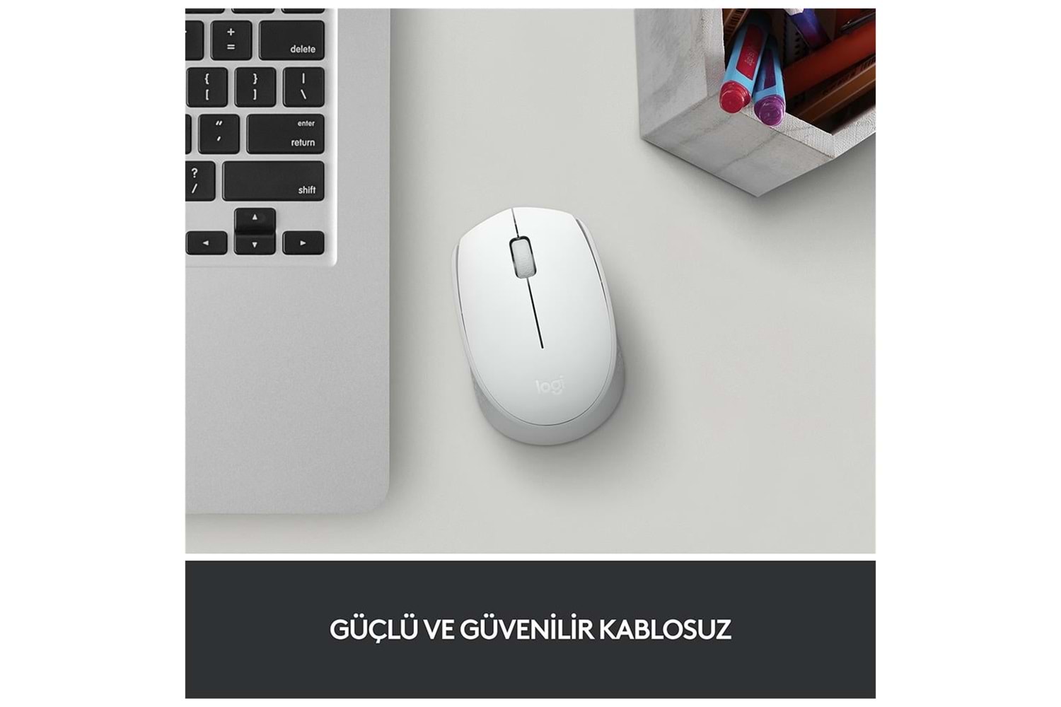 LOGITECH 910-006867, M171 White, USB Nano 2,4G Kablosuz, 1000dpi, Optik, 3 Tuşlu, 12ay Pil Ömrü, Mouse