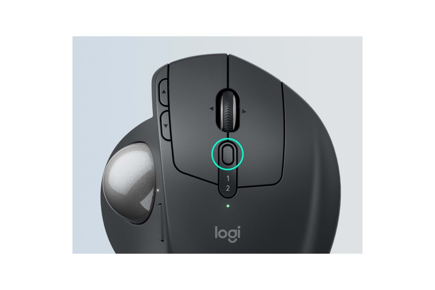 LOGITECH 910-007260, MX ERGO S Trackball Siyah, Bluetooth, 2048dpi, Optik, 8 Tuşlu, Kablosuz, Mouse