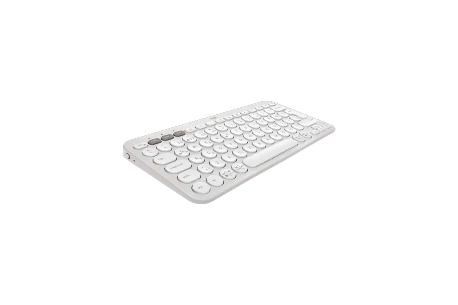 LOGITECH K380S, Pebble Keys 2, Beyaz, 920-011860, Bluetooth, Türkçe, Q, Multimedya, Mini Klavye