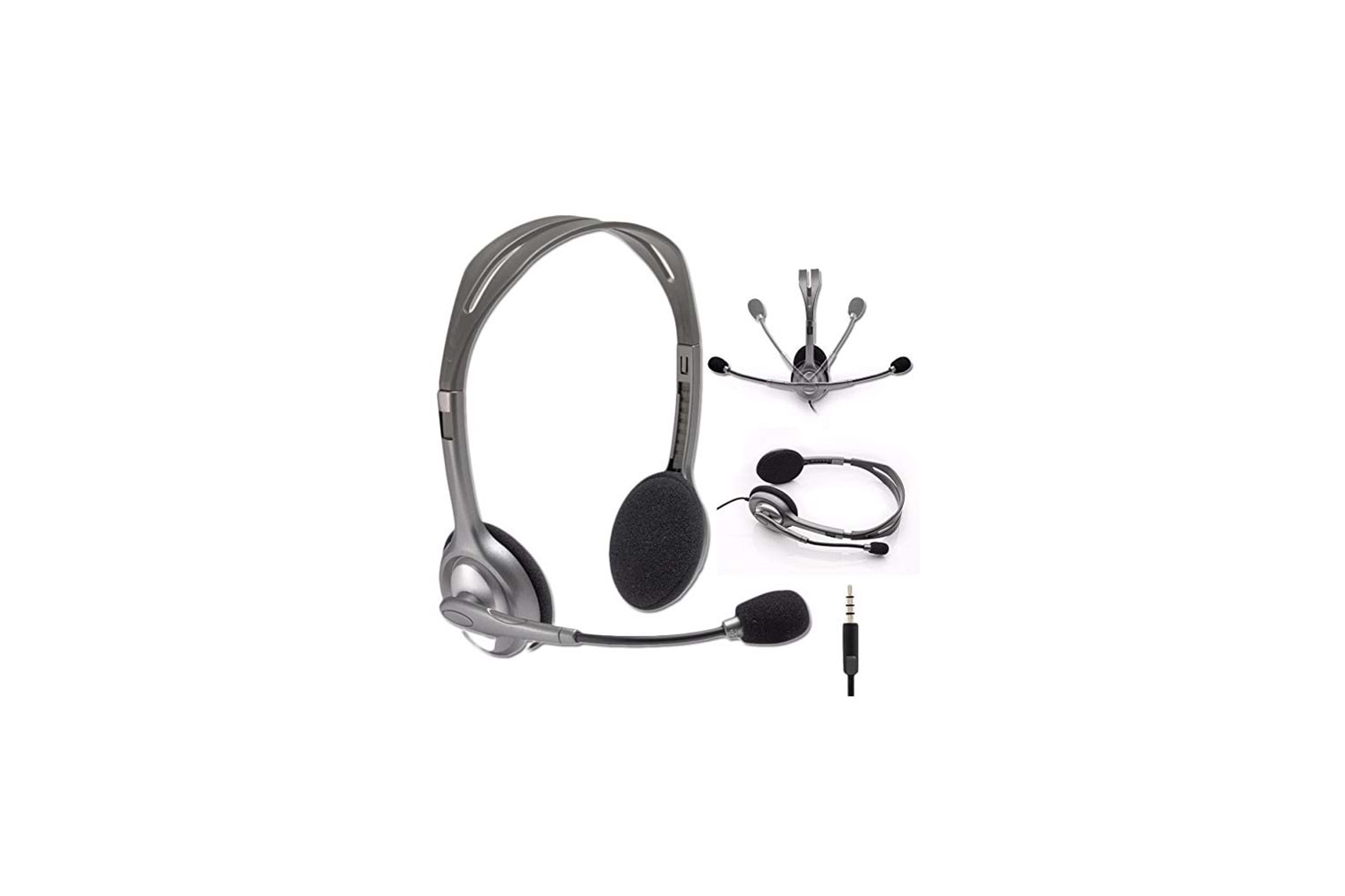 LOGITECH H110, 981-000271, 3,5mm Jac, Çağrı Merkezi, Ofis, Toplantı, Konuşmacı Tipi, Microfonlu Kulaklık