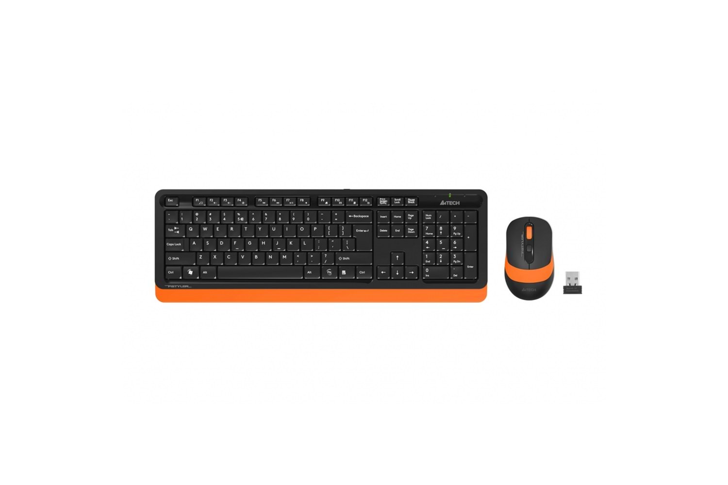 A4 TECH FG1010 Turuncu FSTYLER Türkçe Q 2,4Ghz Kablosuz Klavye Mouse Set