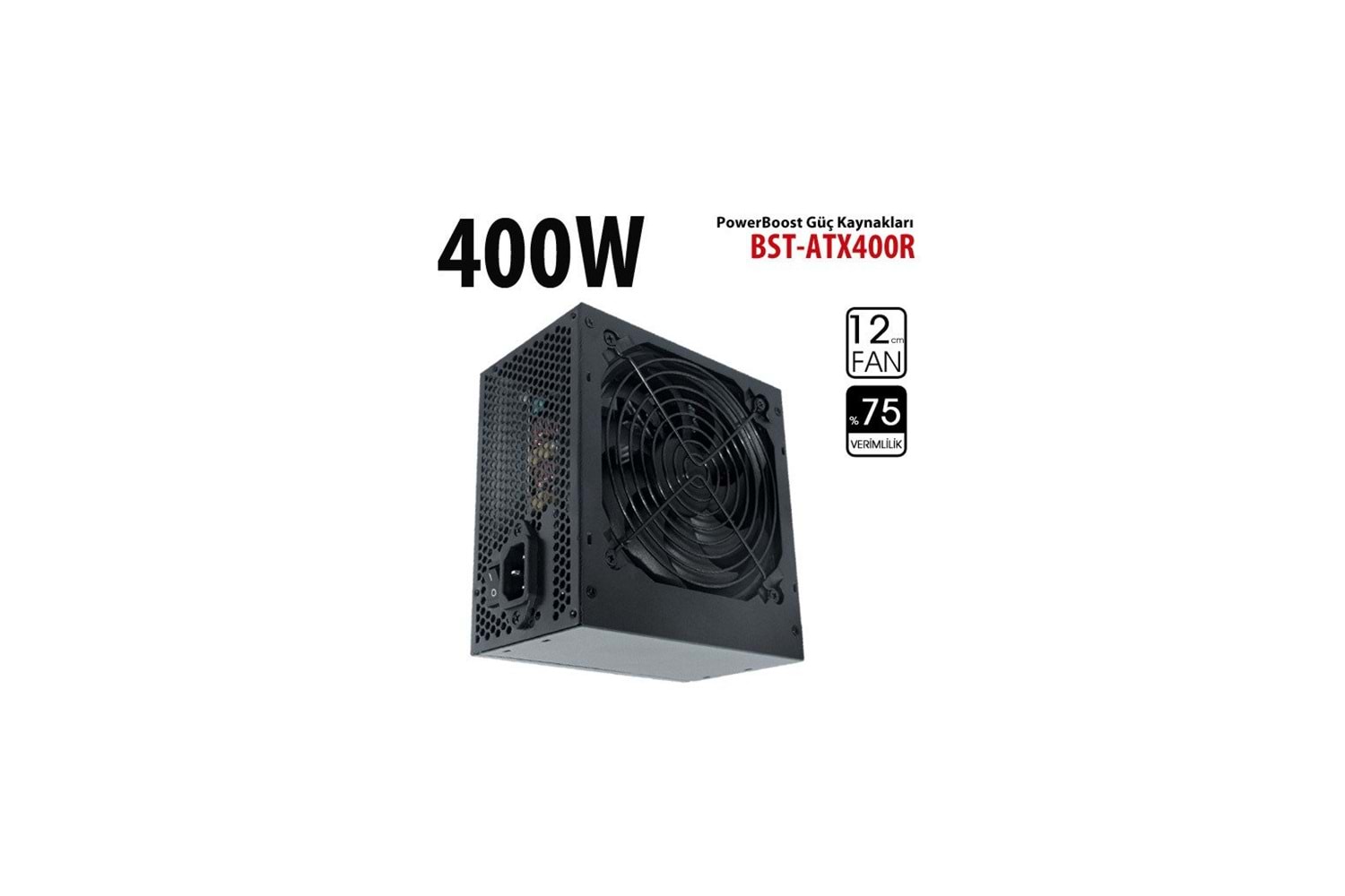 PowerBoost BST-ATX400R 400W, Sata, 12cm Fan, BOX PSU