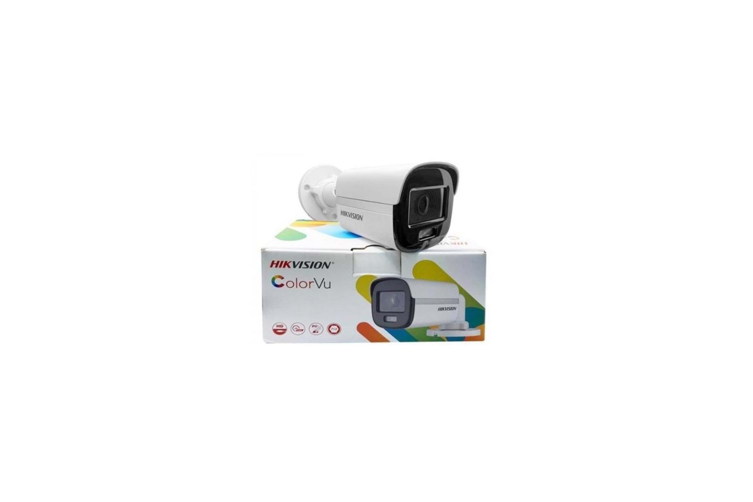 HIKVISION DS-2CE10DF0T-PF, 2Mpix, 3.6mm Lens, 20Mt Gece Görüşü, Full Time Color, Color Vu, IP67, Bullet Kamera