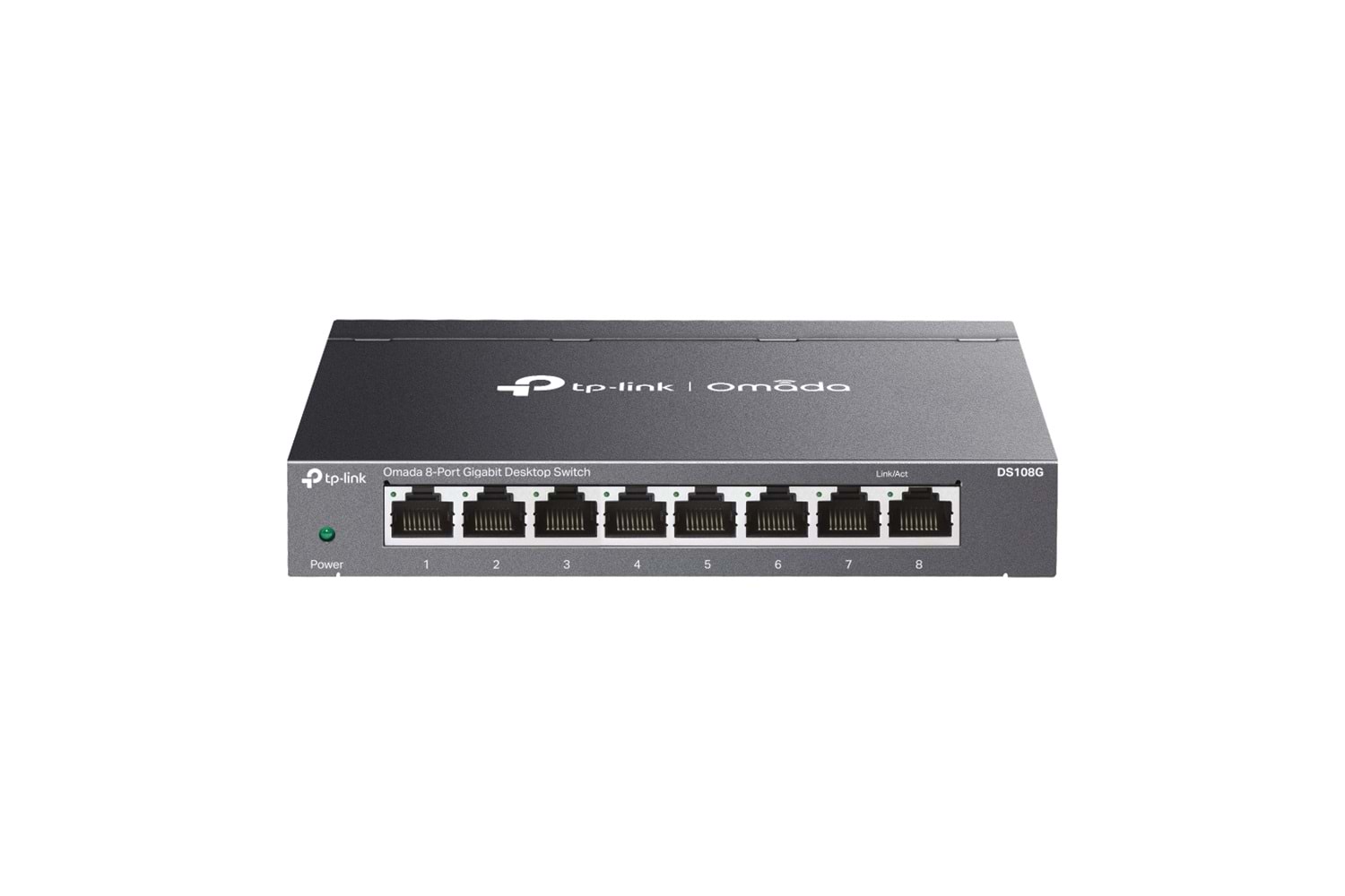 OMADA DS108G, 8 Port Gigabit, Yönetilemez, Masaüstü/Vesa Metal Kasa Sessiz Switch