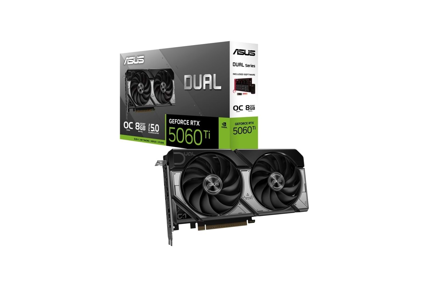 ASUS DUAL-RTX5060TI-O8G, 8Gb, 128Bit, GDDR7, 1xHDMI, 3xDP GAMING Ekran Kartı