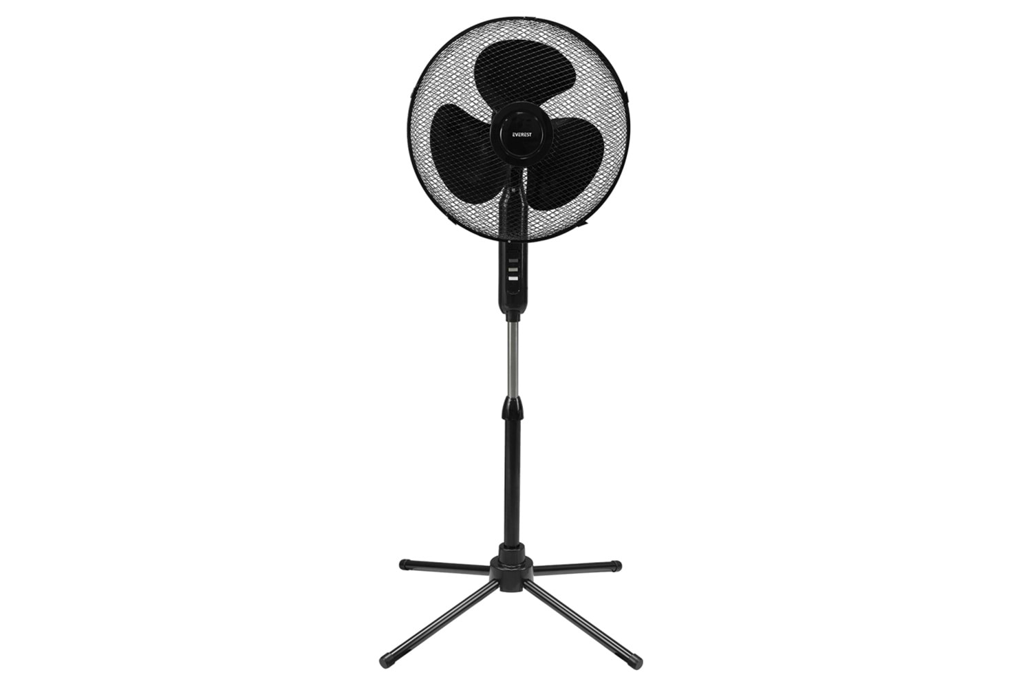 EVEREST FAN10, SİYAH, EcoWind, 3 Kademeli Hız, 40cm 3 Kanat Pervane ve Çerçeve, 45W, Otomatik Salınım, Yükseklik Ayarlı Vantilatör