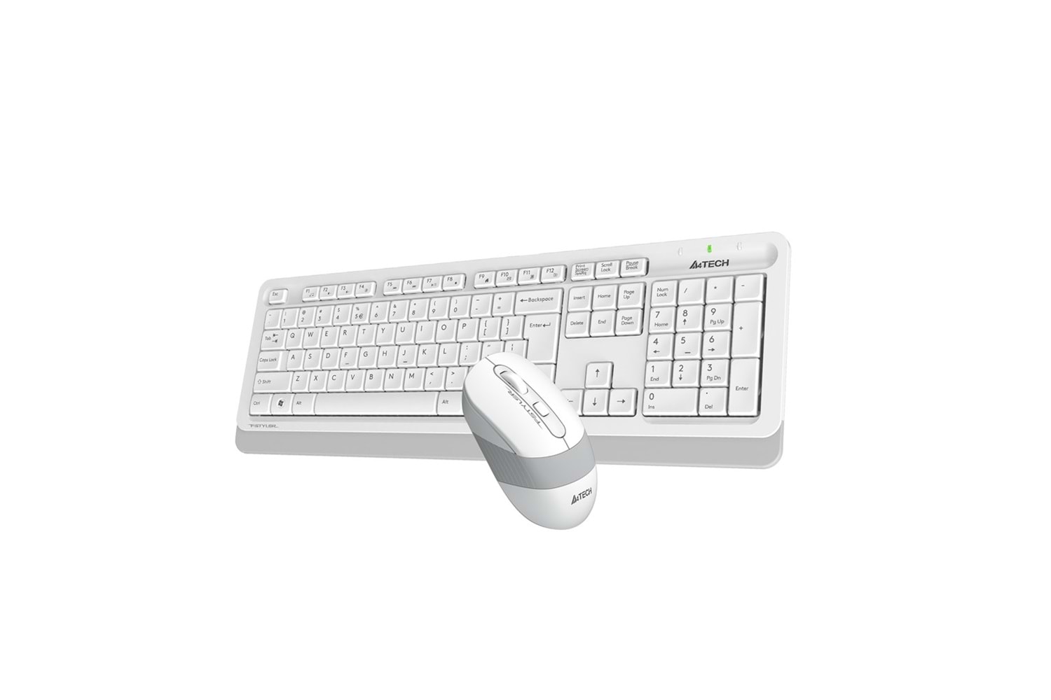 A4 TECH FG1010 Beyaz FSTYLER Türkçe Q 2,4Ghz Kablosuz Klavye Mouse Set