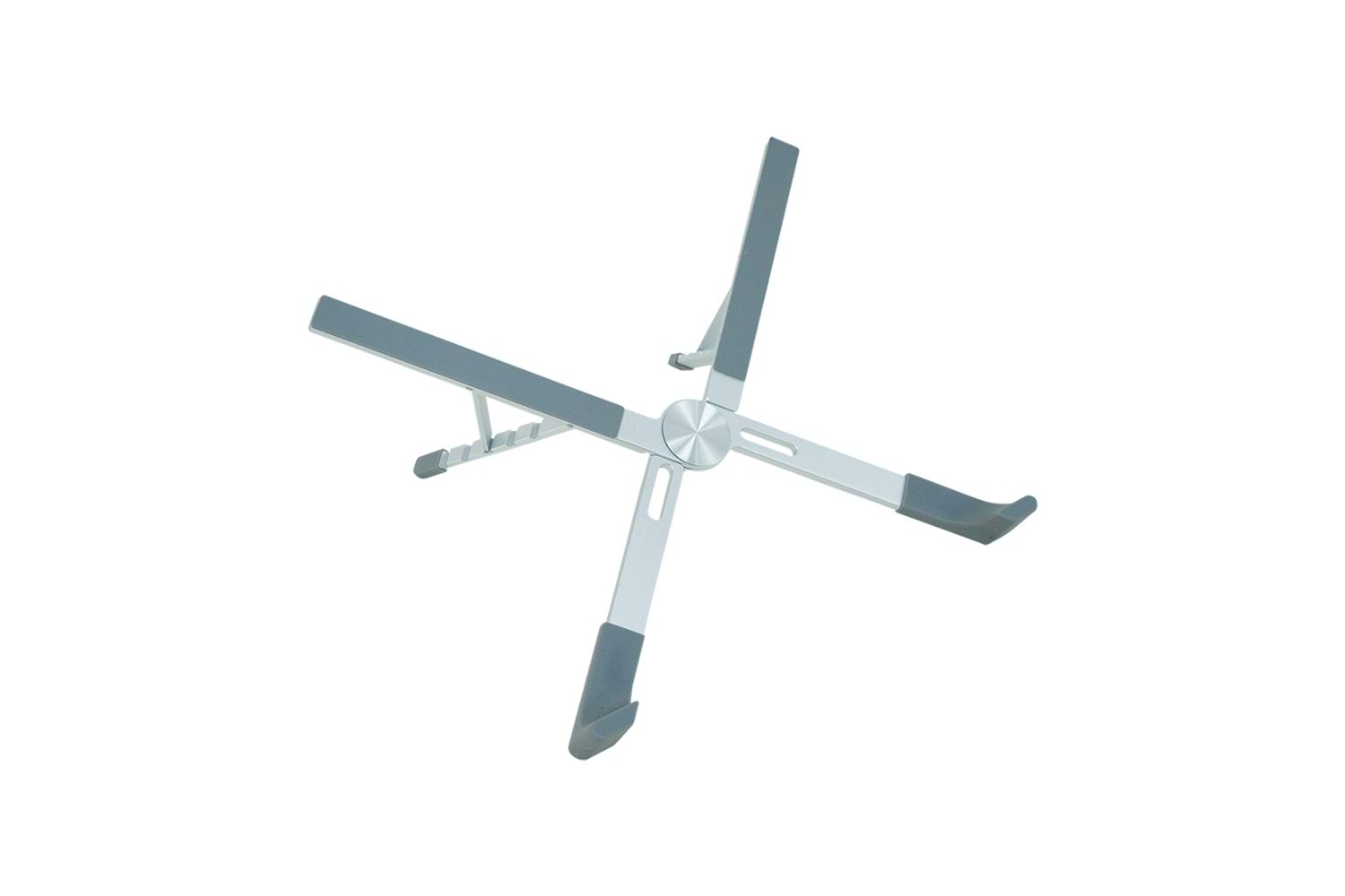 FRISBY FNC-5140ST, 10"-17.3" Taşınabilir, Katlanır, Notebook Standı, 5 Kademeli Ayarlanabilir Yükseklik, Alüminyum (Gümüş)