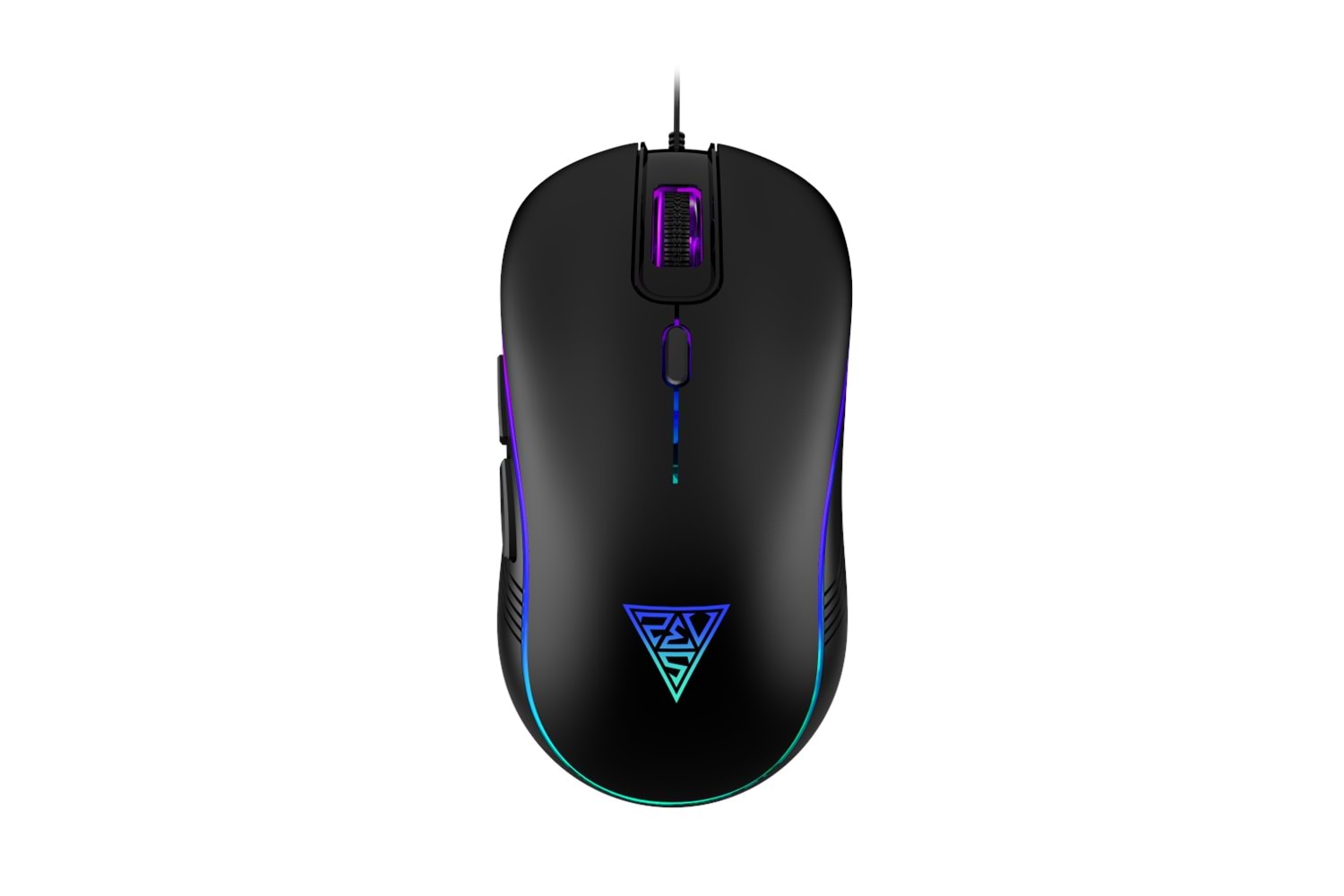 GAMDIAS AURA GS3, Çok Renkli Aydınlatma, USB Kablolu, 6 Tuşlu, Gaming Mouse, 3600DPI, Siyah