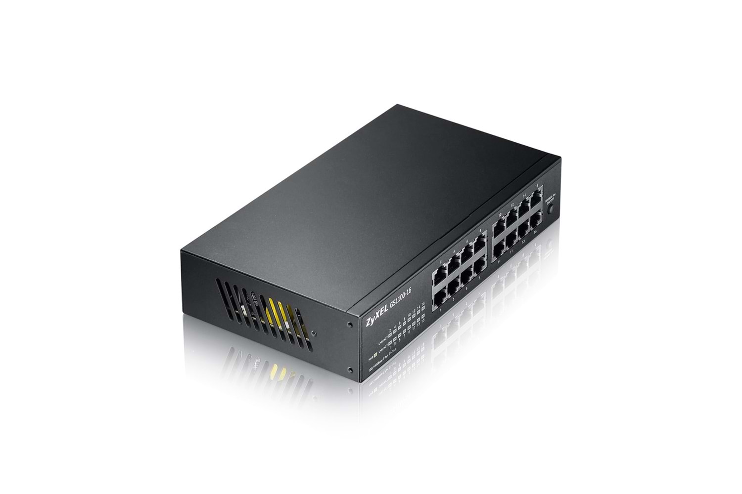 ZyXEL GS1100-16 V3, 16 Port, GigaBit, Yönetilemez, Masaüstü Switch