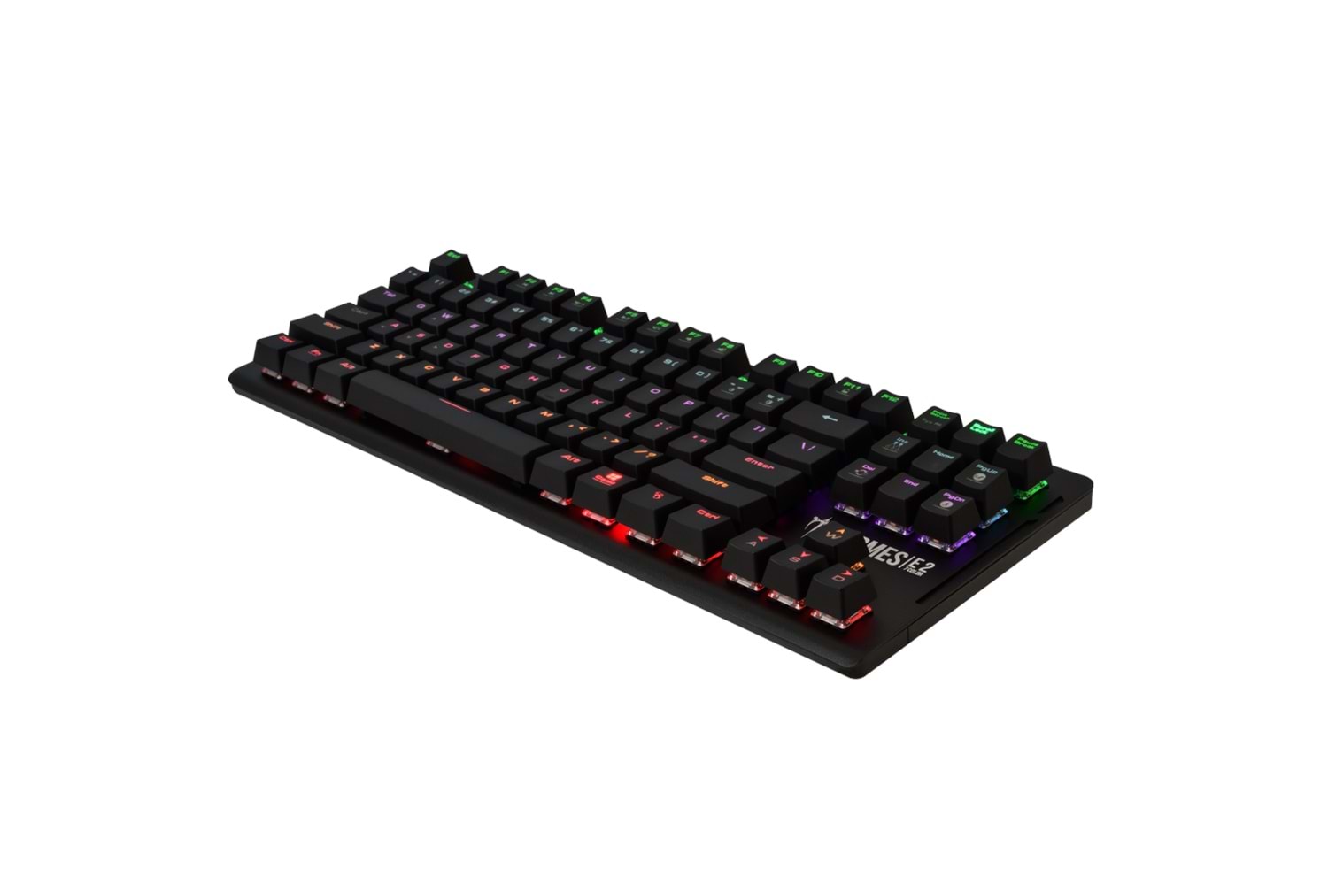 GAMDIAS HERMES-E2, USB Kablolu, İngilizce, Mekanik Switch, 7 Renk, Gaming Klavye