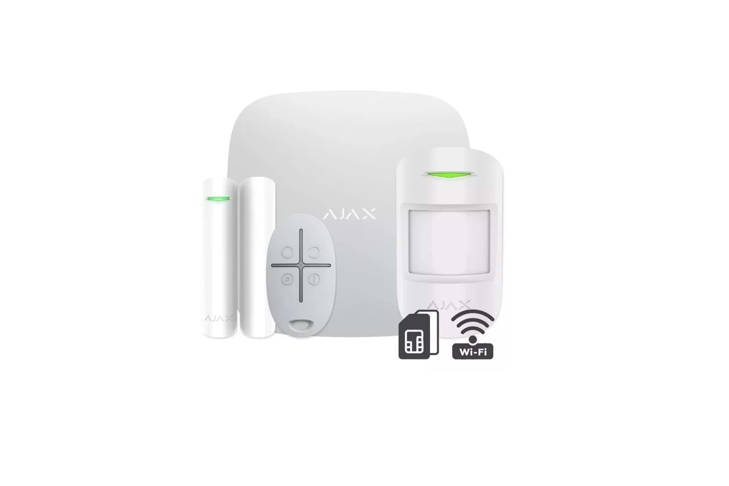 AJAX StarterKit, Kablosuz, Alarm Kiti, BEYAZ