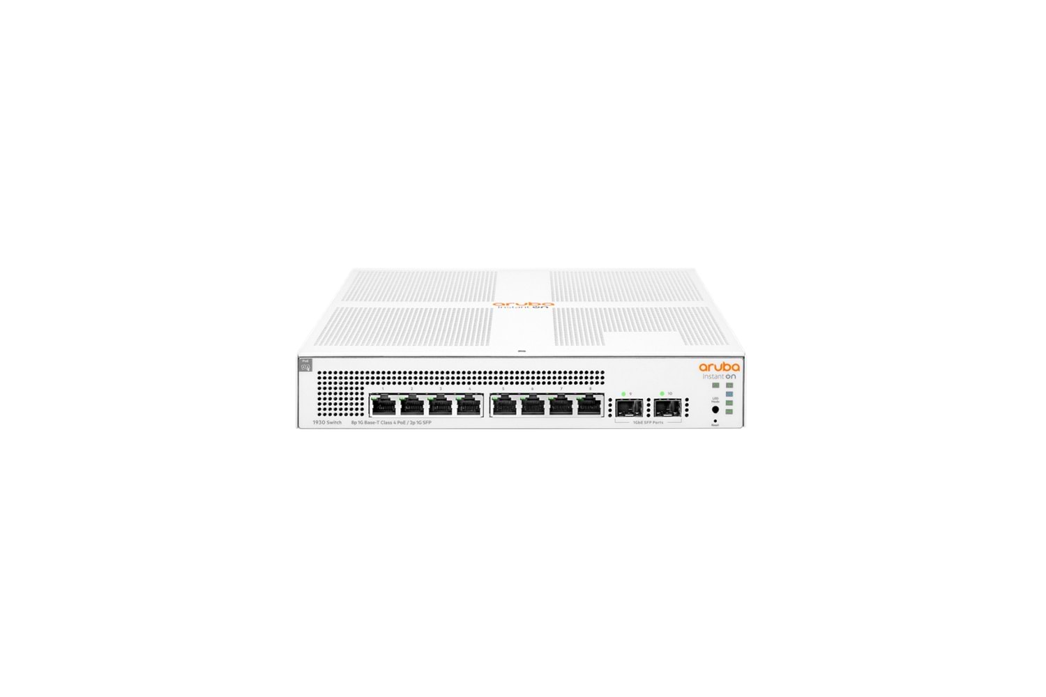 HP Aruba Instant On, JL681A, 1930-8G, 8Port, GigaBit, PoE 124W, 2 Port Gigabit SFP, Yönetilebilir, Rack Mount Switch