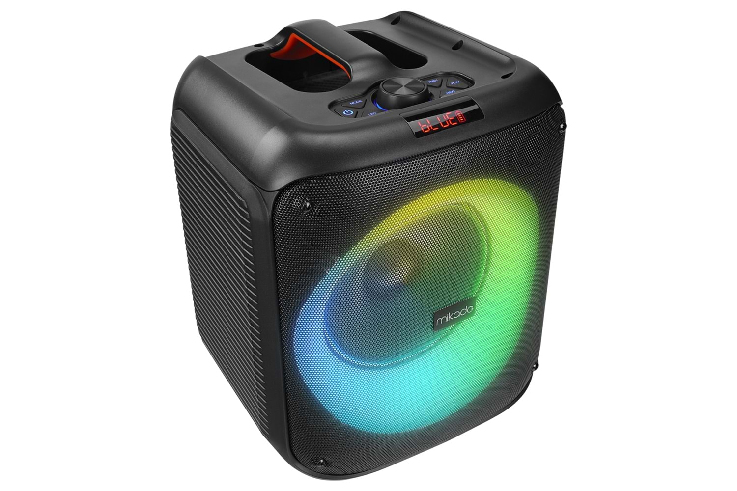 MIKADO MD-BT51 BOMBIX, 60W, Taşınabilir, BT/USB/TF/TWS, RGB Aydınlatma, Toplantı, Parti, Açık Hava Speaker. Kablolu Mikrofon Hediyeli