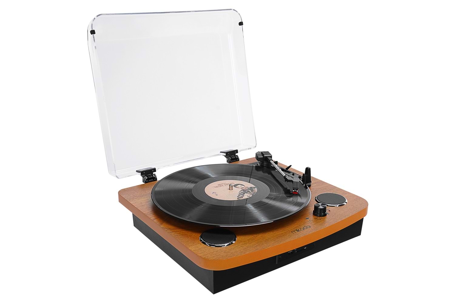 MIKADO MN-P235, Nostalgia, VOYAGER, 6W, Masaüstü, Ahşap, Plak Çalar, Bluetooth, Pikap, Müzik Kutusu