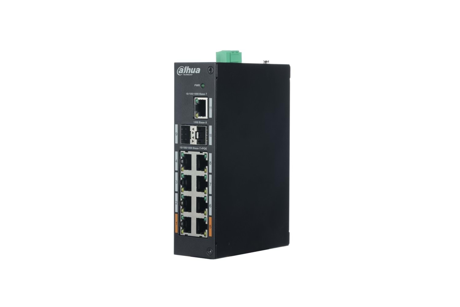 DAHUA PFS3211-8GT-120, 8 Port, Gigabit, PoE 120W, 1 Port GigaBit Uplink, 2 Port GigaBit SFP, Yönetilemez, Rack Mount Switch