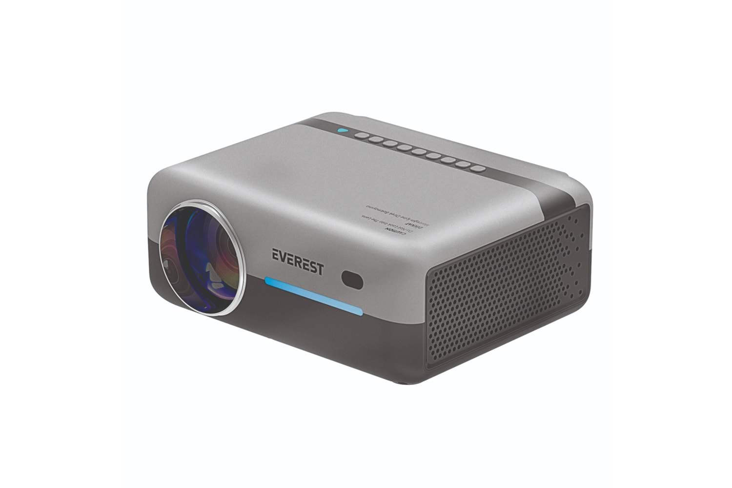 EVEREST PJ03, 300 LED Lümen, 1920X1080, 2xHDMI, 1xUSB, TF Soket, WiFi, Bluetooth, 30.000 Saat Led Ömrü, 3W Speaker, Android 9.0, FULL HD Projeksiyon Cihazı