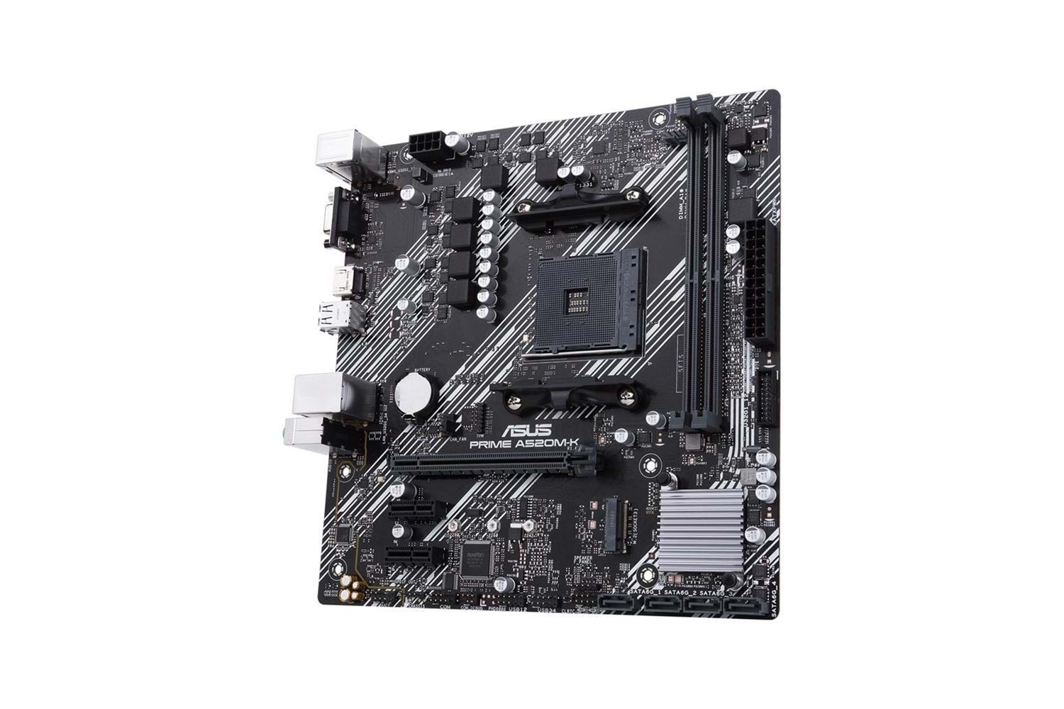 ASUS PRIME A520M-K, 2xDDR4, 1x M.2, D-SUB, HDMI, AM4 Soket Anakart