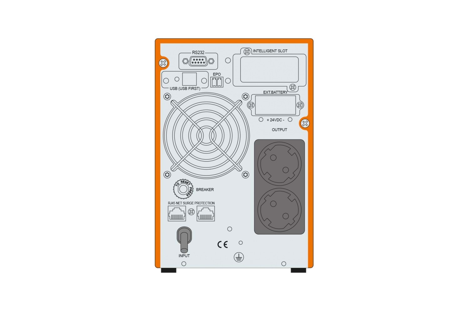 MAKELSAN Powerpack SE 1 KVA Online UPS(2x7A Akü)
