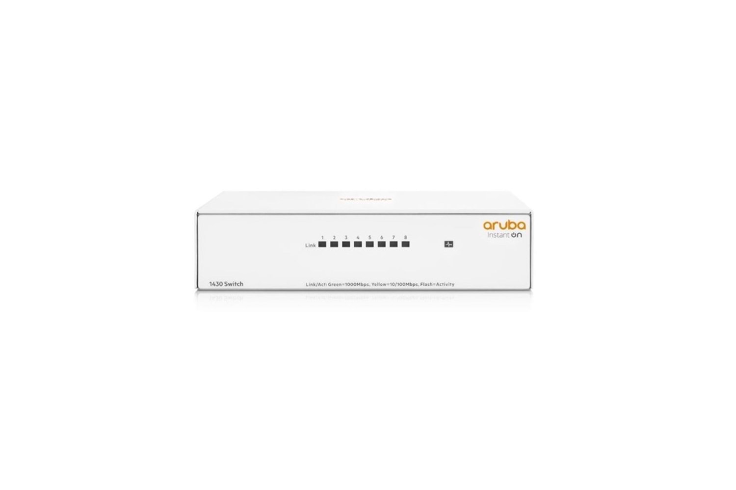 HP Aruba Instant On, R8R45A, 1430-8G, 8Port, GigaBit, Yönetilemez, Masaüstü Switch