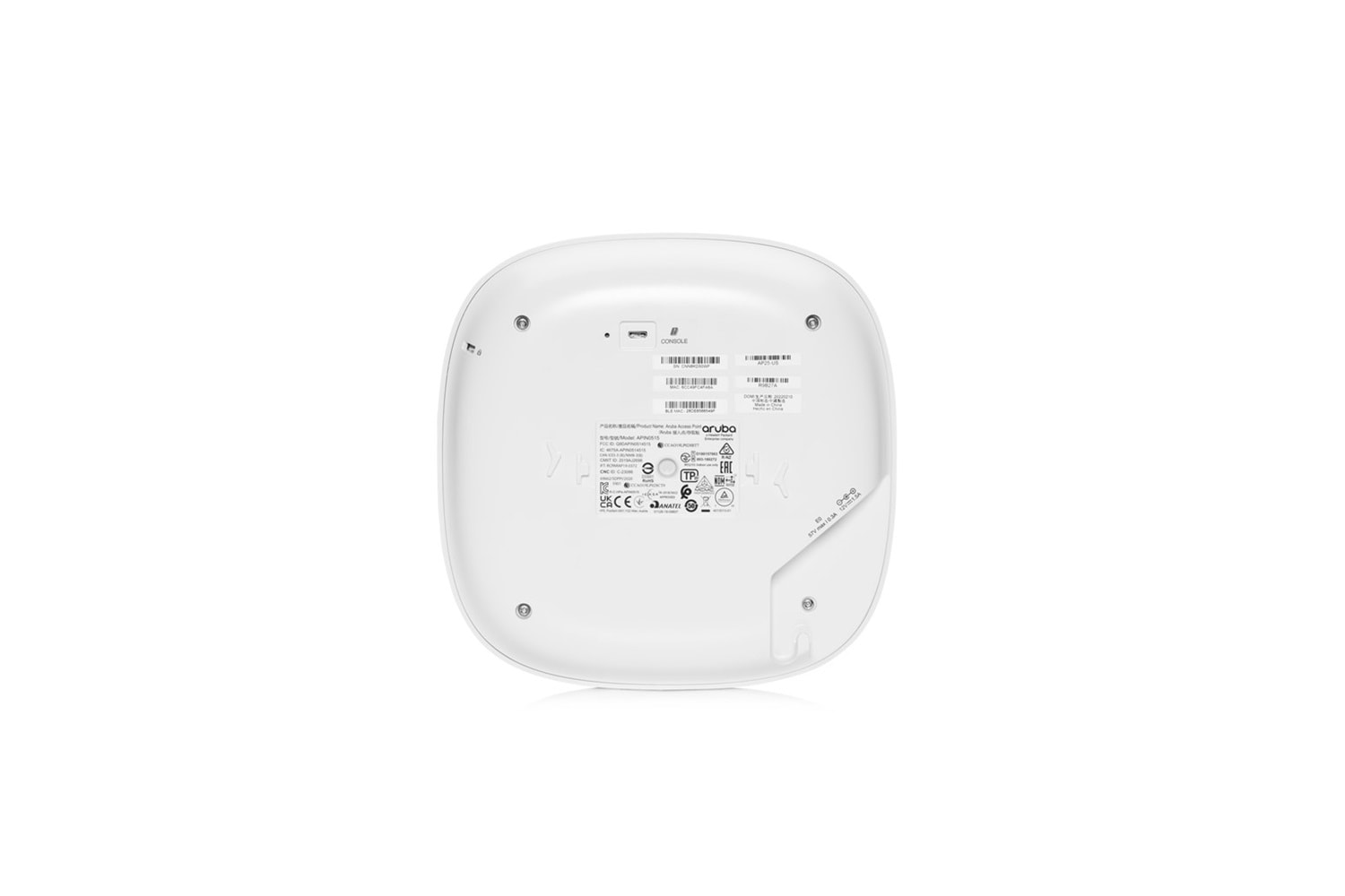 HP ARUBA R9B28A AP25, 4800Mbps Dual 4x4 MIMO, Wi-Fi 6, Wireles Access Point