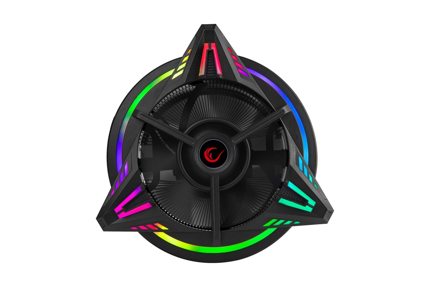 RAMPAGE COOLBLADE RM-C03, Rainbow, 12cm, RGB CPU Hava Soğutma (AMD ve INTEL Tüm İşlemcilere Uyumlu)
