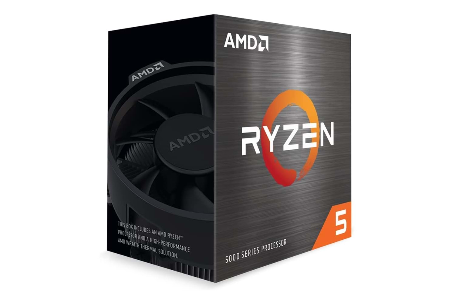AMD RYZEN 5 5600 6 Core, 3,50-4.40GHz, 35Mb Cache, 65W, Wraith Stealth FAN, AM4 Soket, BOX (Kutulu) (Dahili Grafik YOK, Fan VAR)
