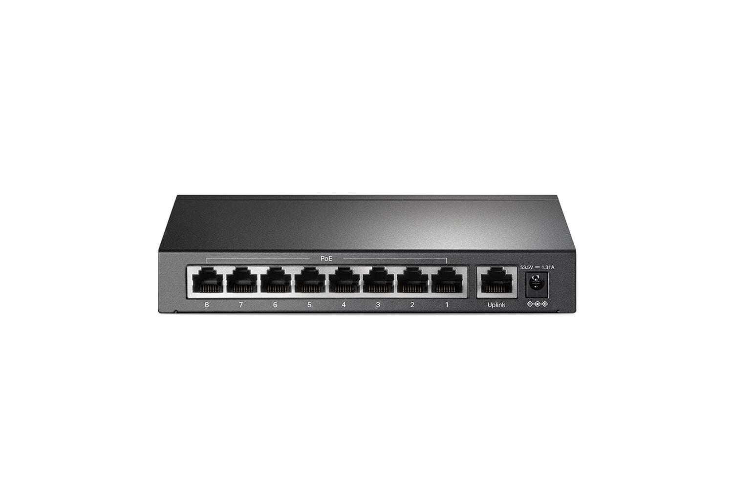 TP-LINK TL-SF1009P, 8 Port, MegaBit, PoE 65W, 1 Port Uplink, Yönetilemez, Metal Kasa, Masaüstü Switch