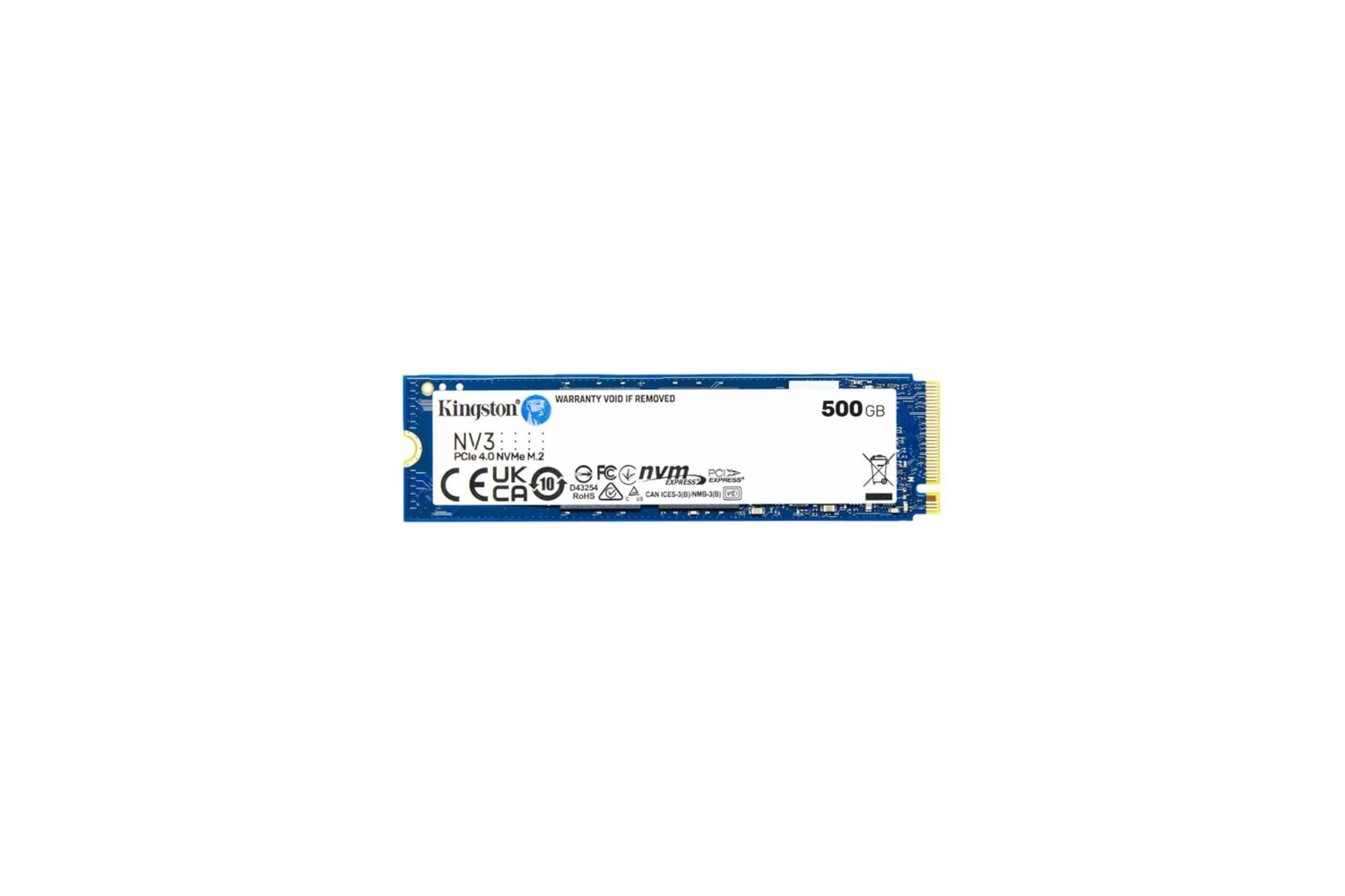 KINGSTON SNV3S/500G, NV3, 500GB, 5000/3000, Gen4, NVME PCIe M.2 2280, SSD