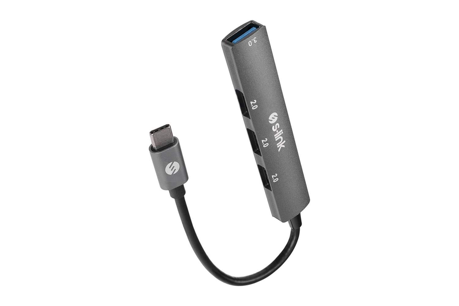 S-LINK SW-U324, Type-C to 3xUSB 2.0, 1xUSB3.0, Metal, USB HUB