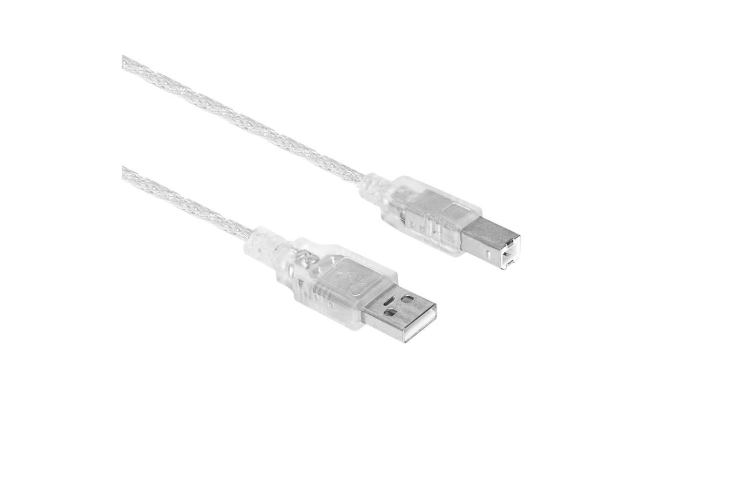 OEM USB250, Şeffaf, USB Yazıcı Kablosu, 5 Metre