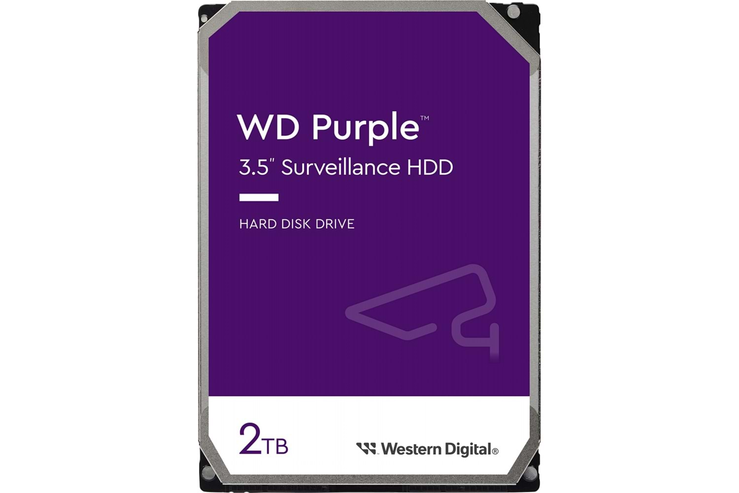 WD PURPLE, WD23PURZ, 3.5", 2TB, 256Mb, 5400 Rpm, 7/24 Güvenlik, HDD (Türkiye Distribütörü Garantili)