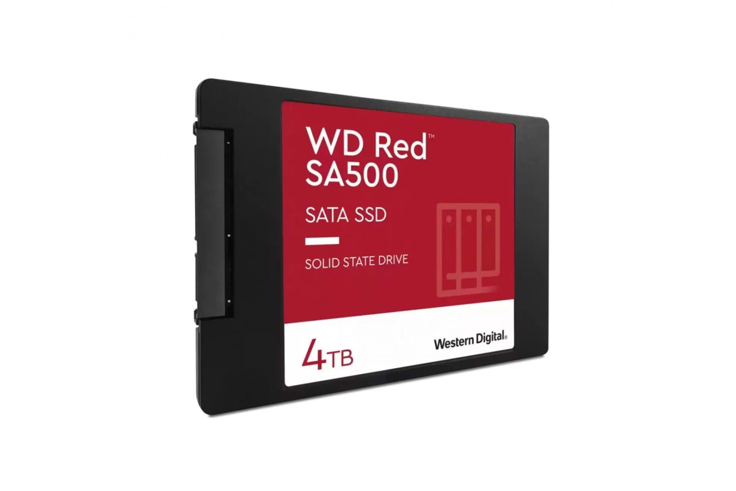 WD Red SA500, WDS400T2R0A, 4TB, 560/530, SERVER ve NAS için Enterprise, 2,5" SATA, SSD
