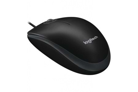 LOGITECH 910-003357, B100 Siyah, USB Kablolu, 1000dpi, Optik, 3 Tuşlu, Mouse