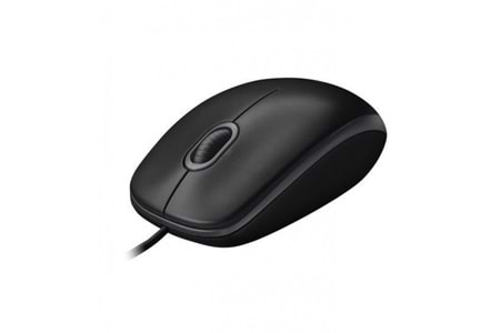 LOGITECH 910-003357, B100 Siyah, USB Kablolu, 1000dpi, Optik, 3 Tuşlu, Mouse
