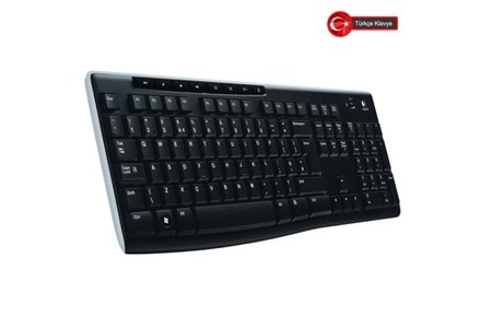 LOGITECH K270, Siyah, 920-003761, Kablosuz, Türkçe Q, Multimedya Klavye