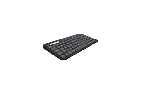 LOGITECH K380S, Pebble Keys 2, Siyah, 920-011859, Bluetooth, Türkçe, Q, Multimedya, Mini Klavye