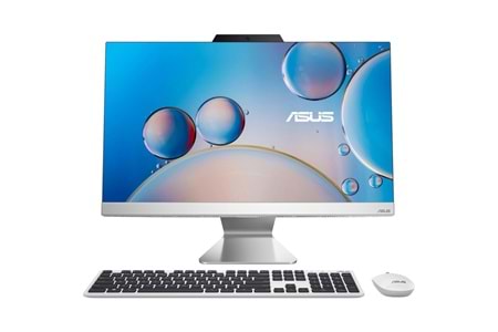 ASUS A3402WBAK-I58512W0D_UPG, i5-1335U, 23,8" FHD Ekran, 24Gb DDR5 Ram, 512Gb SSD, Wi-Fi 6, Type-C, Paylaşımlı Ekran Kartı, Free Dos, All In One PC, (White)