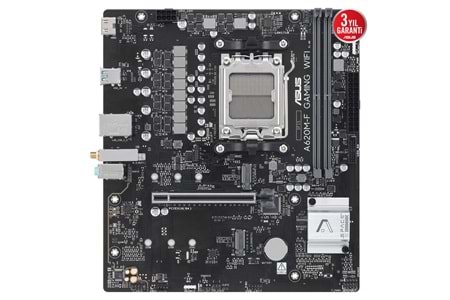 ASUS A620M-F GAMING WIFI, 2xDDR5, 2xM.2, HDMI, Wi-Fi 6E, Bluetooth v5.3, AM5 Soket Gaming Anakart