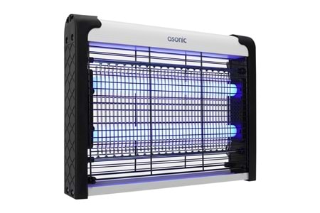 ASONIC AS-A28, Siyah, 4W, 2000V, Masaüstü, Zincir Askılı, 2adet UV Mor Işıklı, Siyah Kasa, Sinek Öldürücü