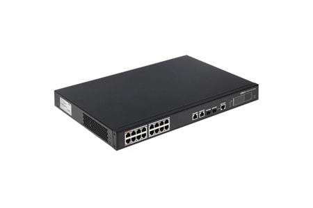 DAHUA CS4218-16ET-135, 16Port, Megabit, PoE 135W, 2 Port SFP Gigabit Combo, Cloud Yönetilebilir, Switch