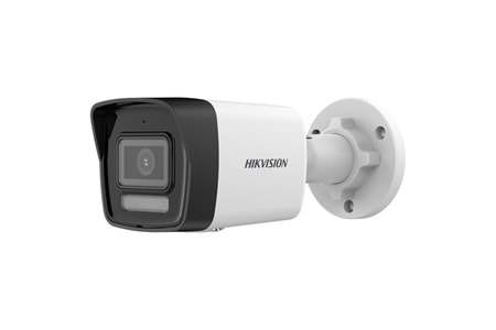 HIKVISION DS-2CD1043G2-LIUF 4Mpix, 2,8mm Lens, H265+, 30Mt Gece Görüşü, Hybrid Light, SD Kart,Dahili Mikrofon, PoE, Bullet IP Kamera