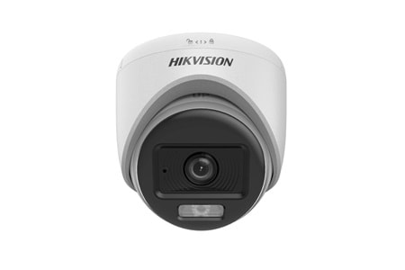 HIKVISION DS-2CE70DF0T-LPFS, 2Mpix, 2.8mm Lens, 20Mt Gece Görüşü, ColorVu, Dual-Light, Dahili Mikrofon, Dome Kamera