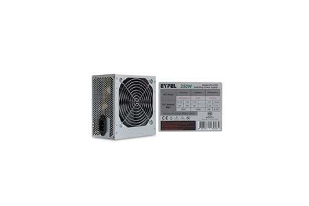 EYFEL EFS-2500, 250W Peak, 12cm Fan, ATX, Power Supply (PSU)