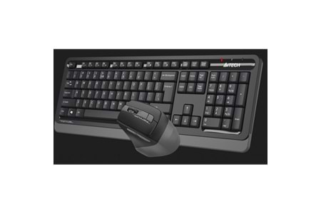 A4 TECH FG1035, Gri, FSTYLER, Türkçe Q, Kablosuz, Klavye Mouse Set