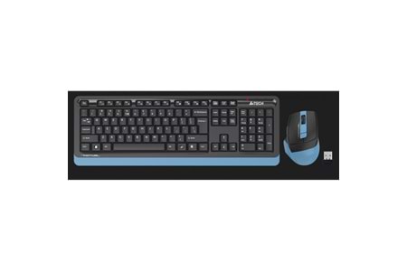 A4 TECH FG1035, Mavi, FSTYLER, Türkçe Q, Kablosuz, Klavye Mouse Set