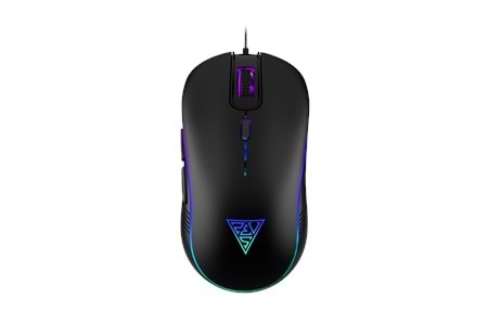 GAMDIAS AURA GS3, Çok Renkli Aydınlatma, USB Kablolu, 6 Tuşlu, Gaming Mouse, 3600DPI, Siyah