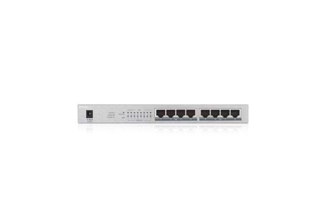 ZyXEL GS1008HP, 8 Port, GigaBit, PoE 60W, Yönetilemez, Masaüstü Switch