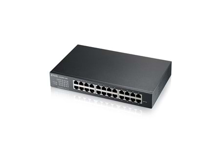 ZyXEL GS1915-24E, 24 Port, GigaBit, Yönetilebilir, Sessiz, Masaüstü Switch