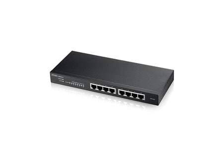 ZyXEL GS1915-8, 8 Port, GigaBit, Yönetilebilir, Masaüstü Akıllı Switch